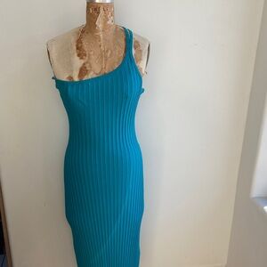 SIMON MILLER Rib One Shoulder Dress in XXL